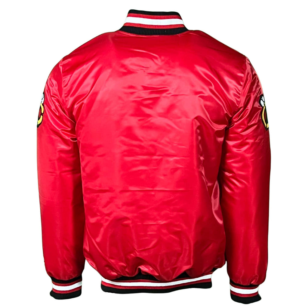 Chicago Blackhawks Red Vintage Starter Jacket product image 3, provided for visual reference and product detail review