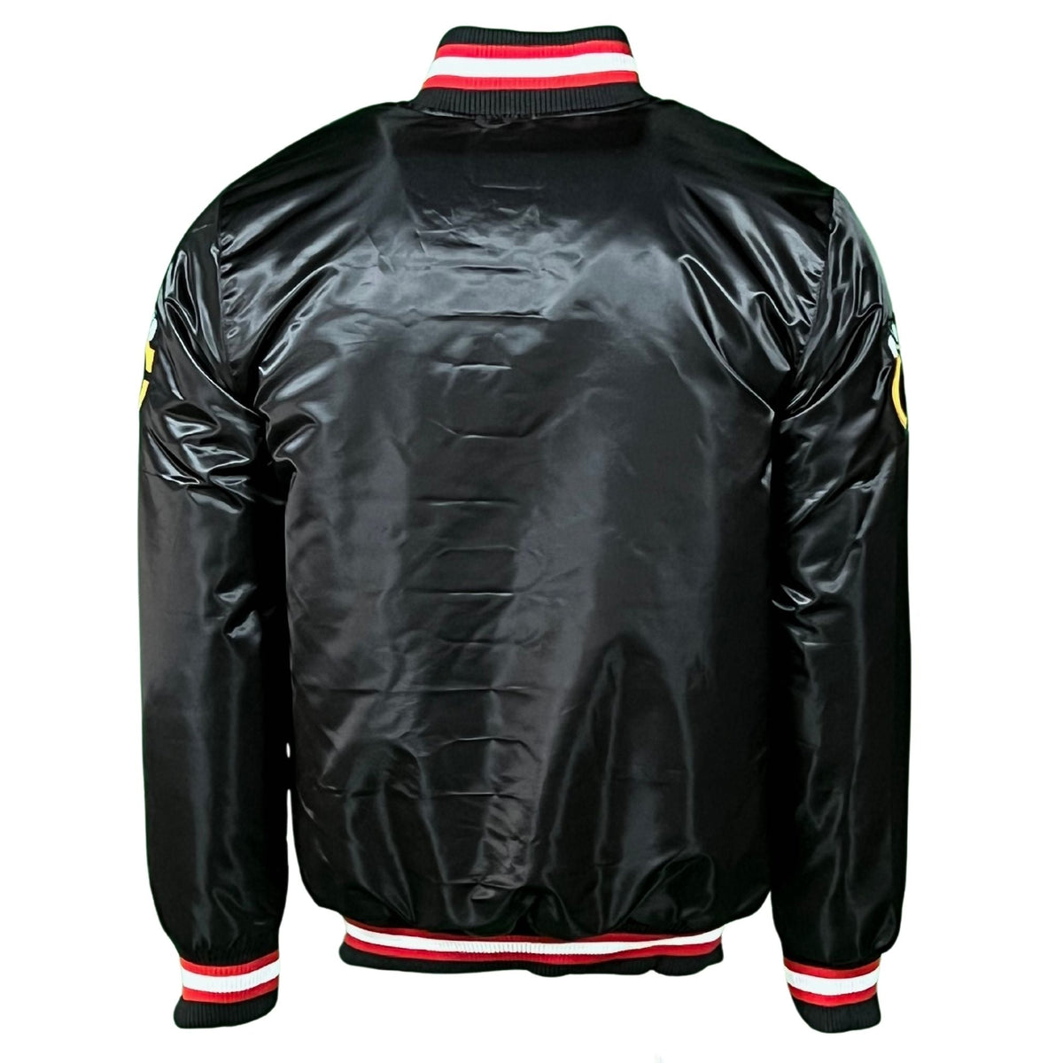 Chicago Blackhawks Black Vintage Starter Jacket product image 2, provided for visual reference and product detail review