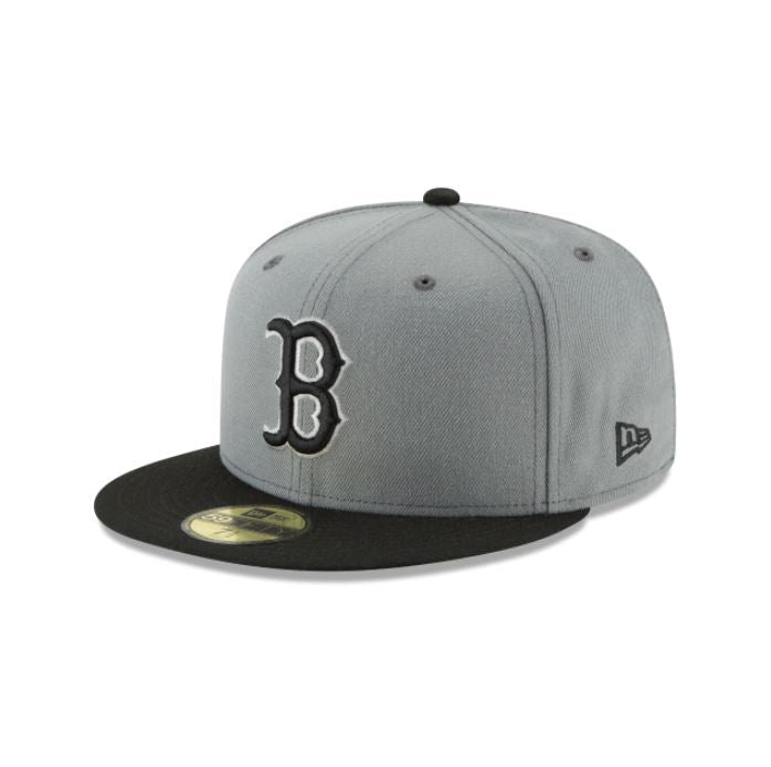 Boston Red Sox MLB Basic Collection 59Fifty Fitted-Grey/Black product image 1, provided for visual reference and product