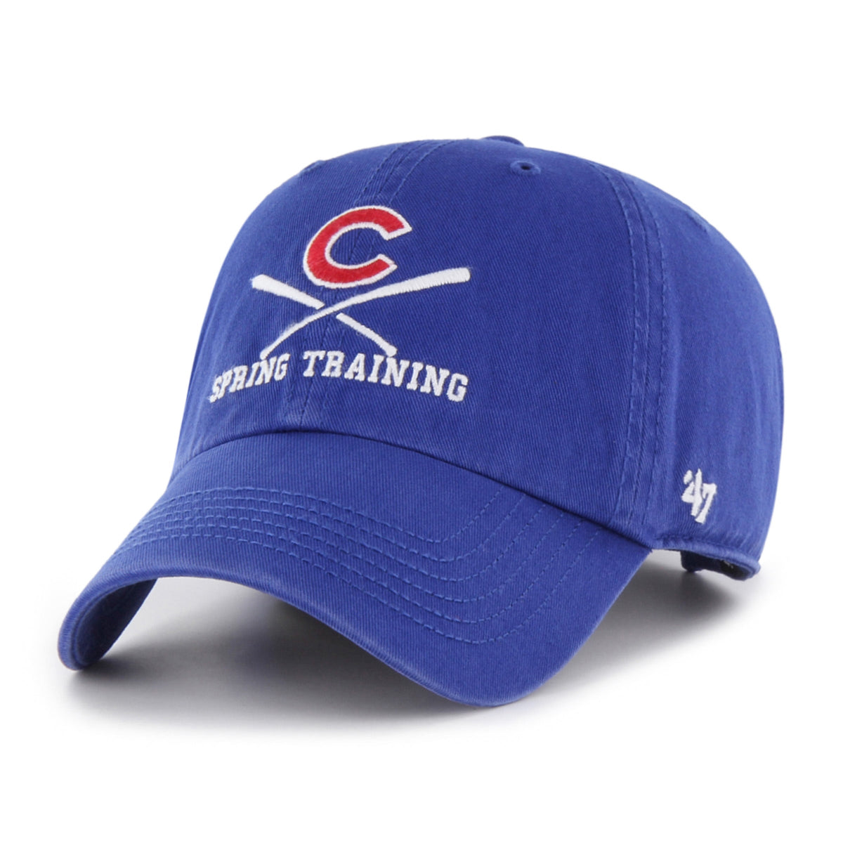 Chicago Cubs Spring Training Royal Cross Bat '47 Clean Up Adjustable Hat product image 2, provided for visual reference and