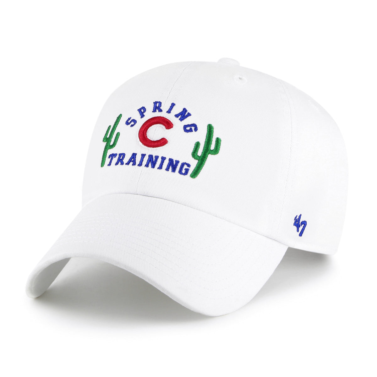 Chicago Cubs Spring Training Mesa AZ '47 White Clean Up Hat product image 1, provided for visual reference and product