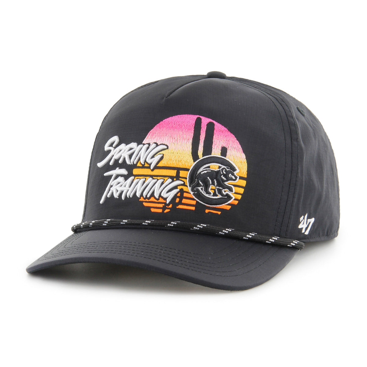 Chicago Cubs Spring Training '47 Hitch Adjustable Black Surfside Hat product image 2, provided for visual reference and