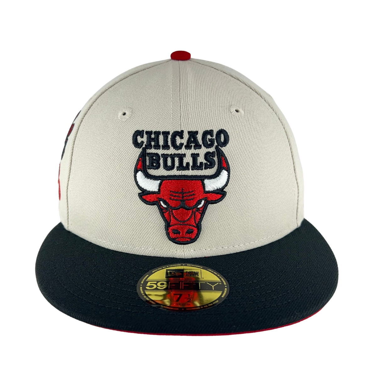 Chicago Bulls Stone/Black/Red UV New Era 59FIFTY Fitted Hat product image 2, provided for visual reference and product