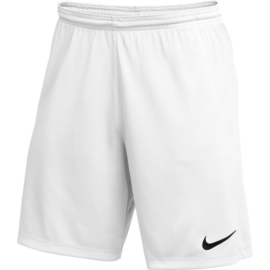 Nike Youth Dri-FIT Park III Shorts-White product image 1, provided for visual reference and product detail review