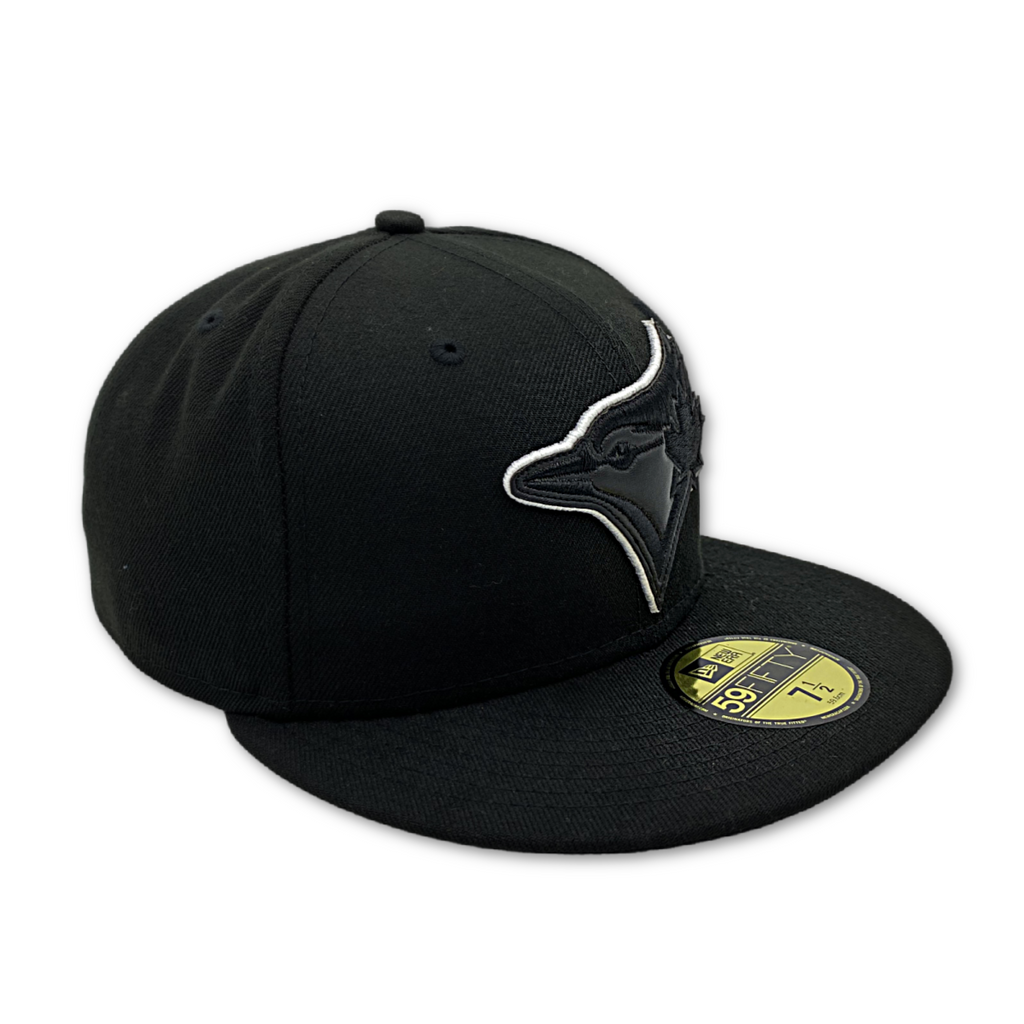 TORONTO BLUE JAYS Leather BASIC 59FIFTY FITTED -BLACK/WHITE product image 3, provided for visual reference and product