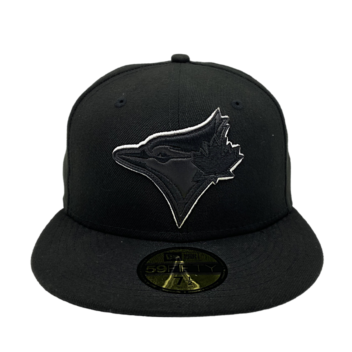 TORONTO BLUE JAYS Leather BASIC 59FIFTY FITTED -BLACK/WHITE product image 2, provided for visual reference and product