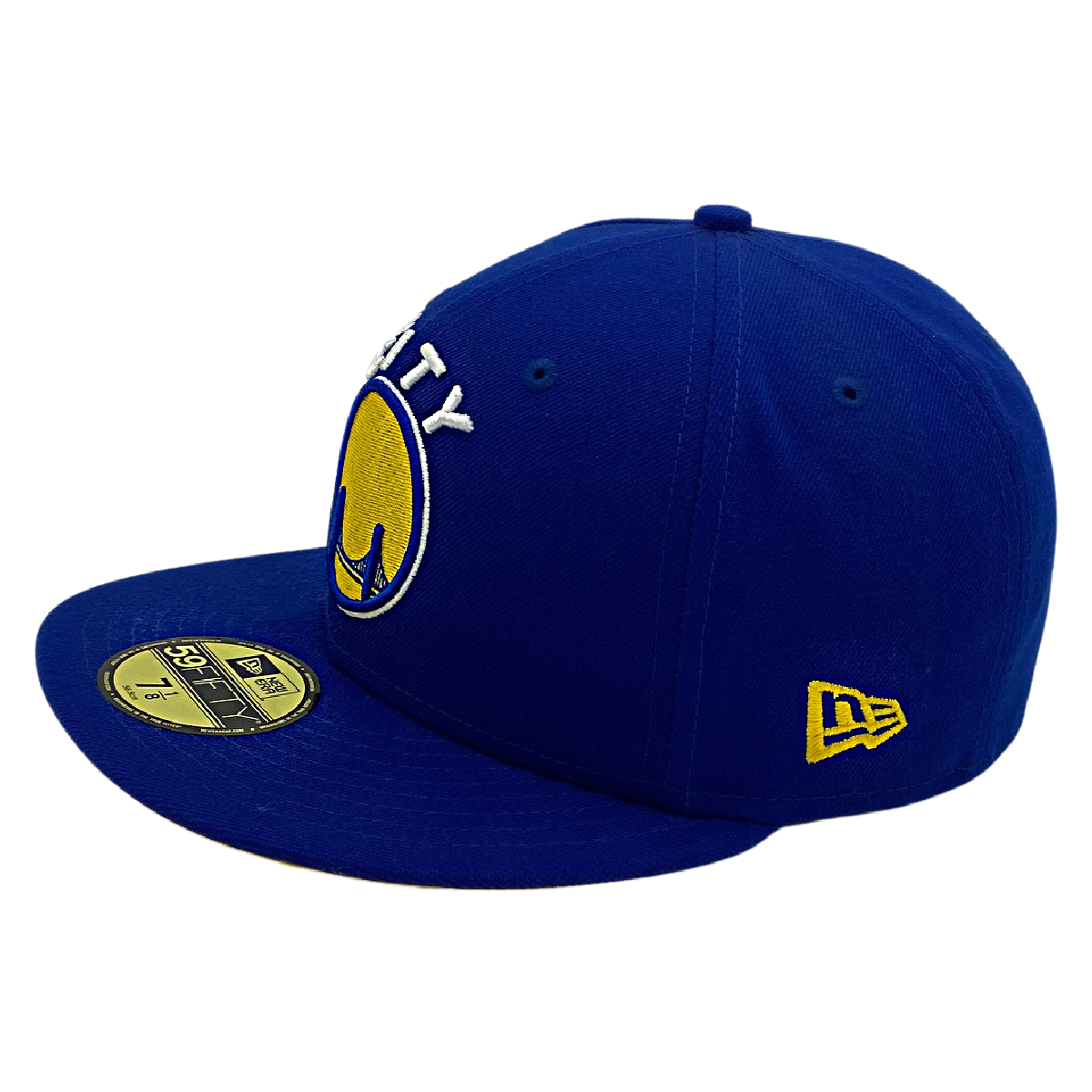Golden State Warriors The City New Era 59Fifty Hat-Blue/Yellow product image 5, provided for visual reference and product