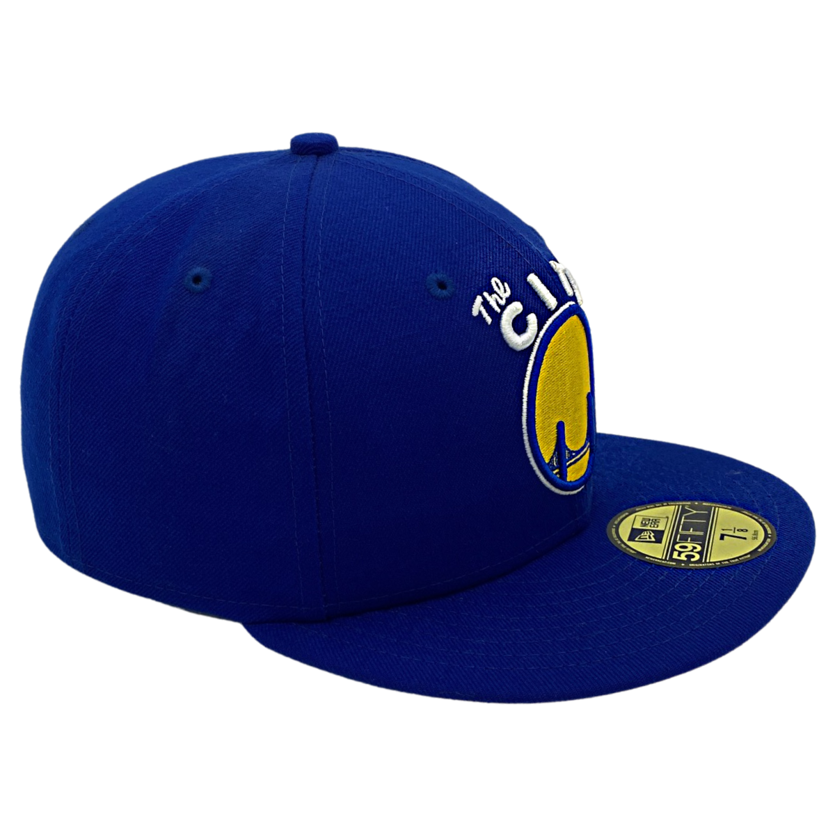 Golden State Warriors The City New Era 59Fifty Hat-Blue/Yellow product image 3, provided for visual reference and product