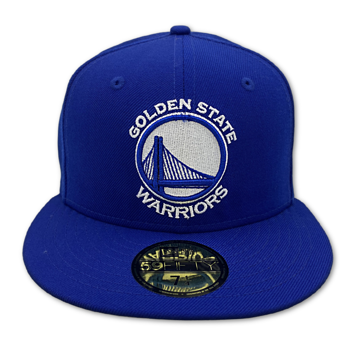 New Era GOLDEN STATE WARRIORS 59FIFTY FITTED HAT-Blue/White product image 3, provided for visual reference and product