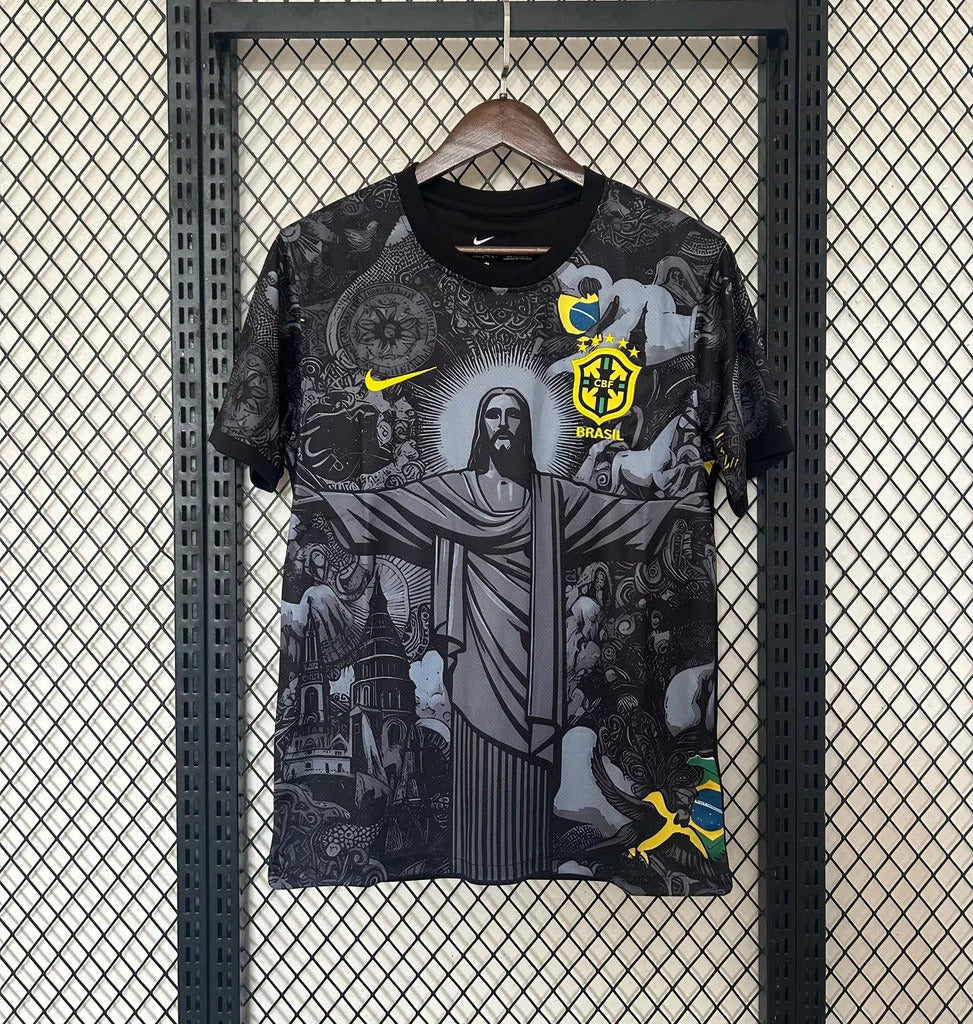 Brazil Rio De Janeiro Edition Retro Jersey - Black product image 1