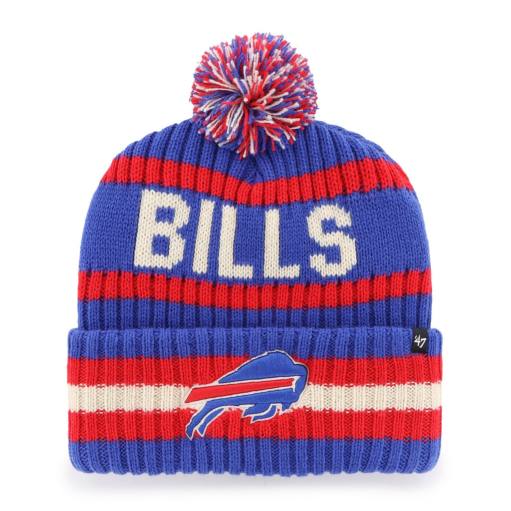 Buffalo Bills '47 Sonic Blue Bering Cuffed Knit Hat product image 1, provided for visual reference and product detail review