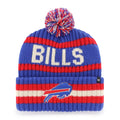 Buffalo Bills '47 Sonic Blue Bering Cuffed Knit Hat product image 1, provided for visual reference and product detail review