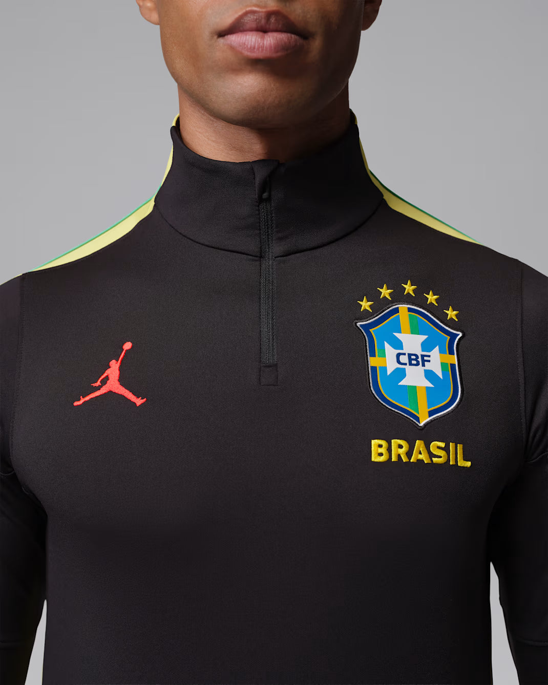 Brazil Strike Men Nike Dri-FIT Soccer Drill Top product image 4, provided for visual reference and product detail review