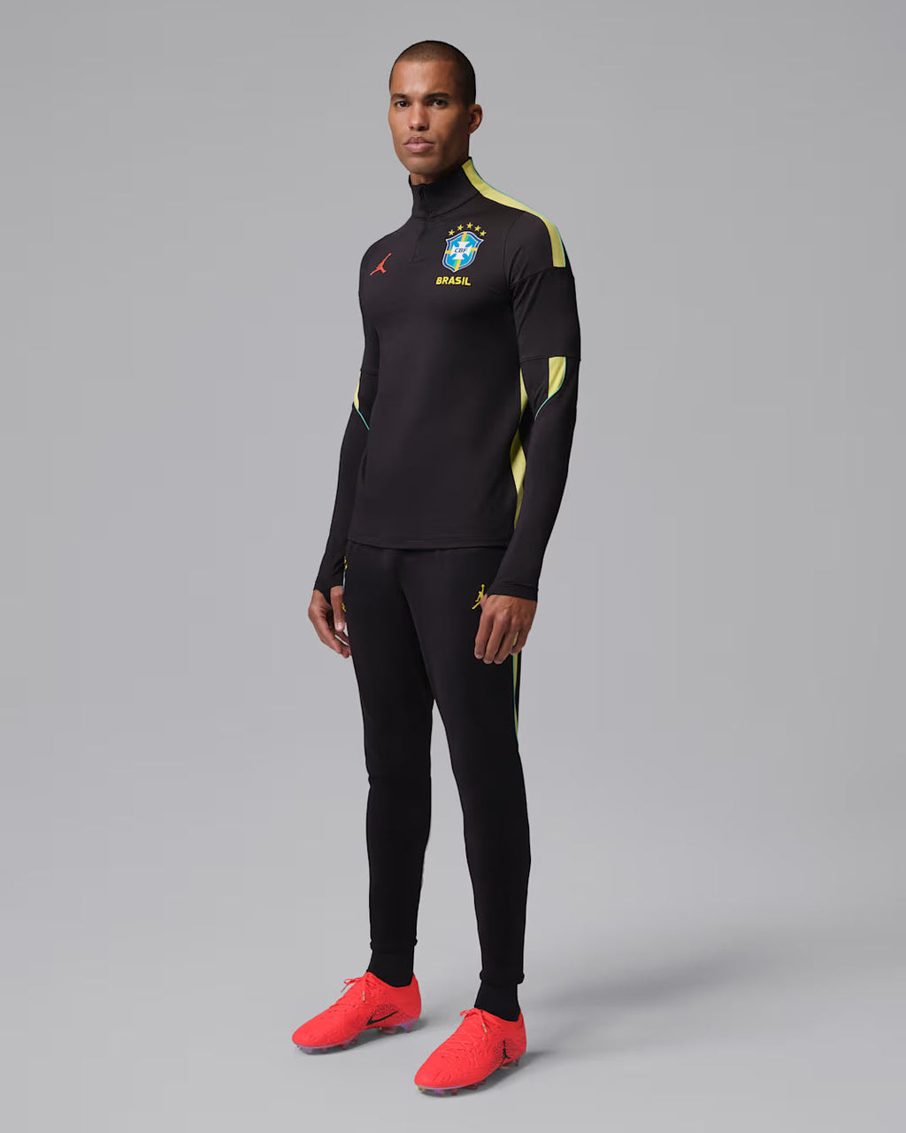 Brazil Strike Men Nike Dri-FIT Soccer Drill Top product image 3, provided for visual reference and product detail review