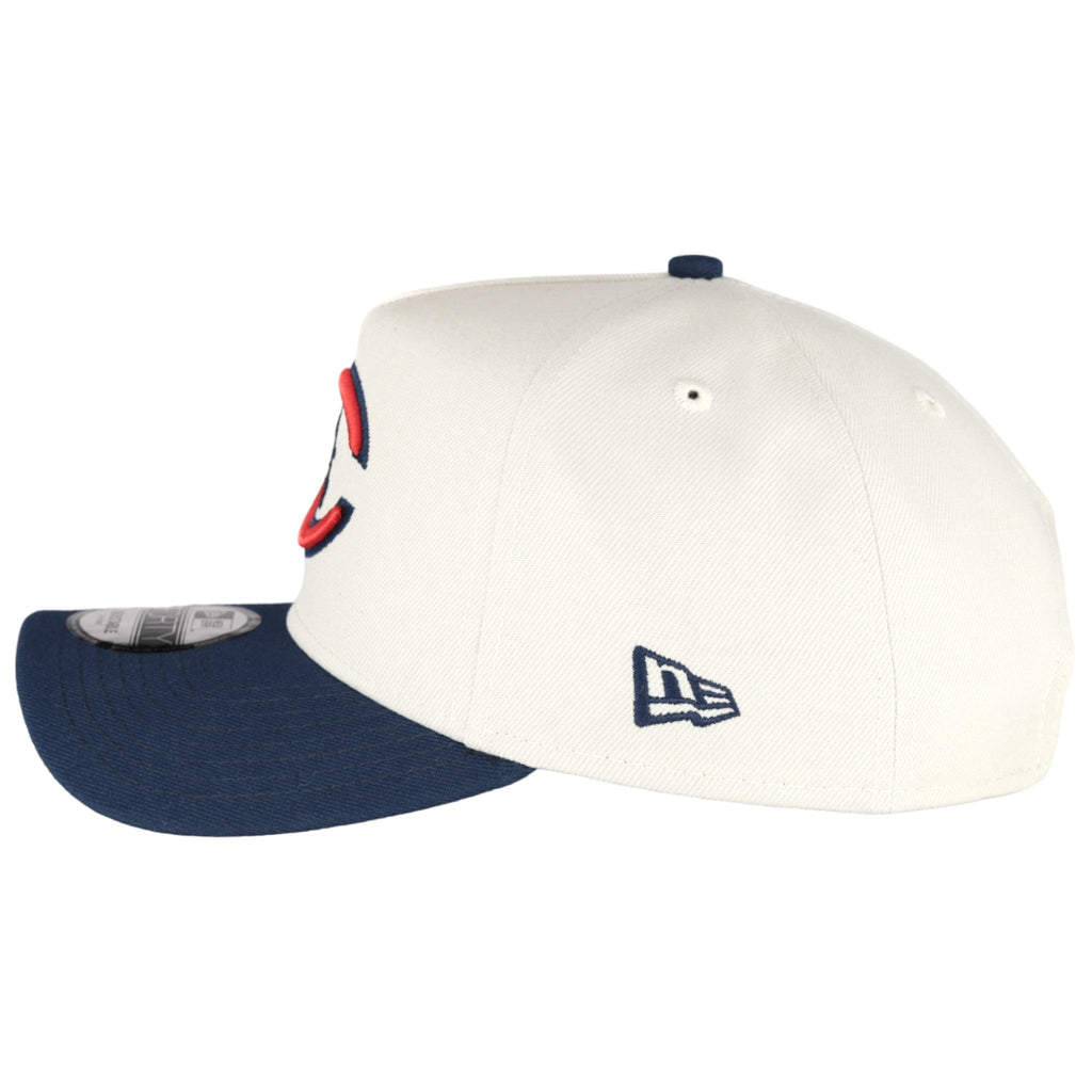 Chicago Cubs New Era 9FORTY A-Frame Stone Navy Adjustable Hat product image 5, provided for visual reference and product