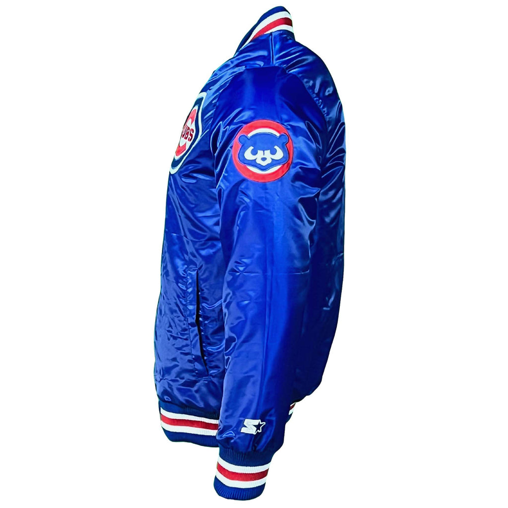 Chicago Cubs Royal Vintage Starter Jacket product image 4, provided for visual reference and product detail review
