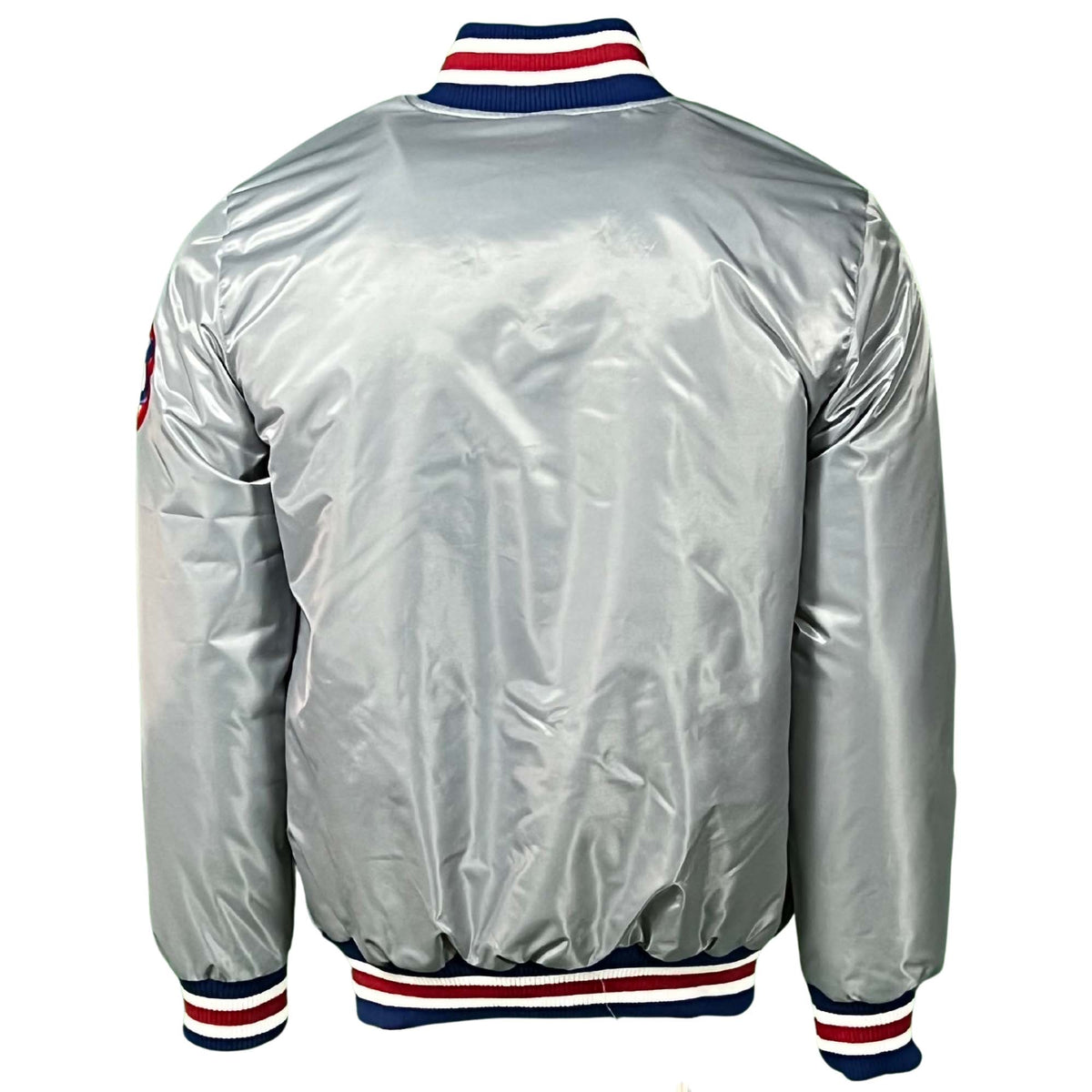 Chicago Cubs Grey Vintage Starter Jacket product image 3, provided for visual reference and product detail review