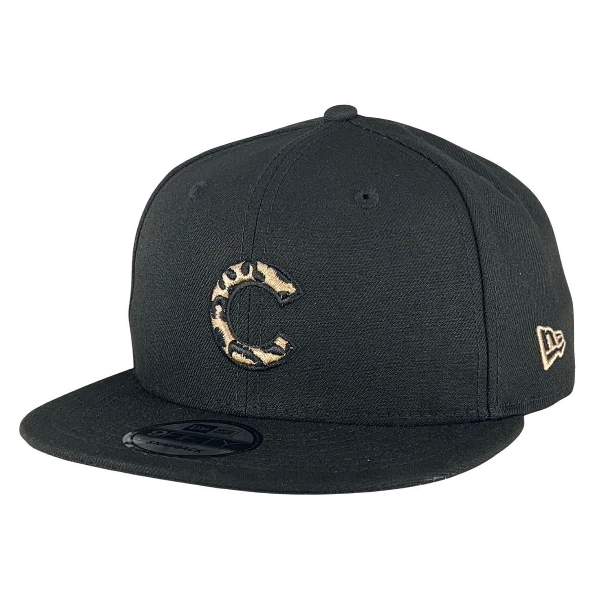 Chicago Cubs Cheetah Logo New Era 9FIFTY Black Snapback Hat product image 5, provided for visual reference and product