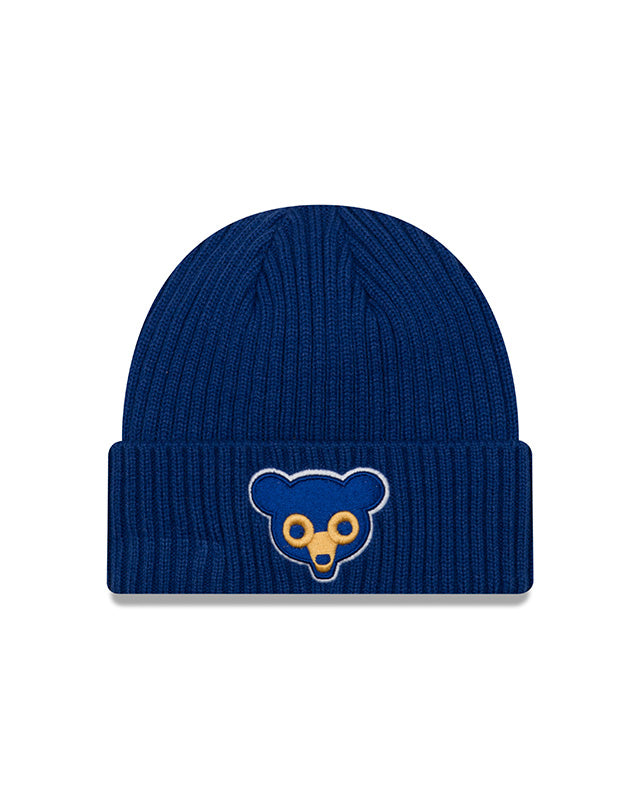 Cubs Royal 1979 Logo Cuffed Knit Hat product image 1, provided for visual reference and product detail review