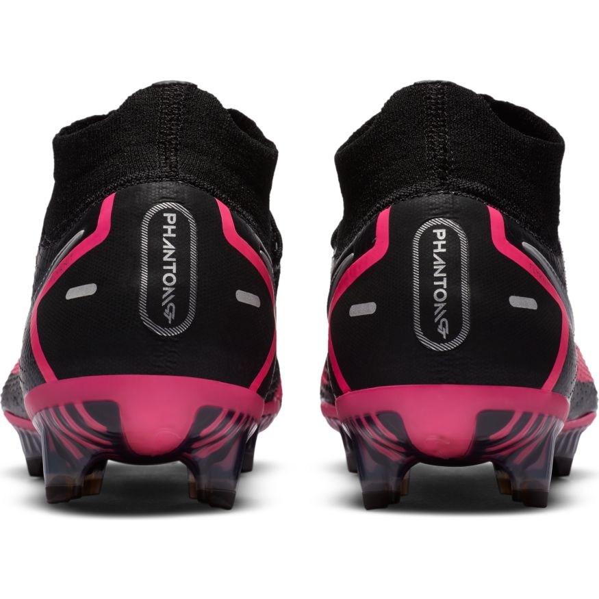 Nike Phantom GT Elite Dynamic Fit FG- BLACK/METALLIC SILVER/PINK BLAST product image 4, provided for visual reference and