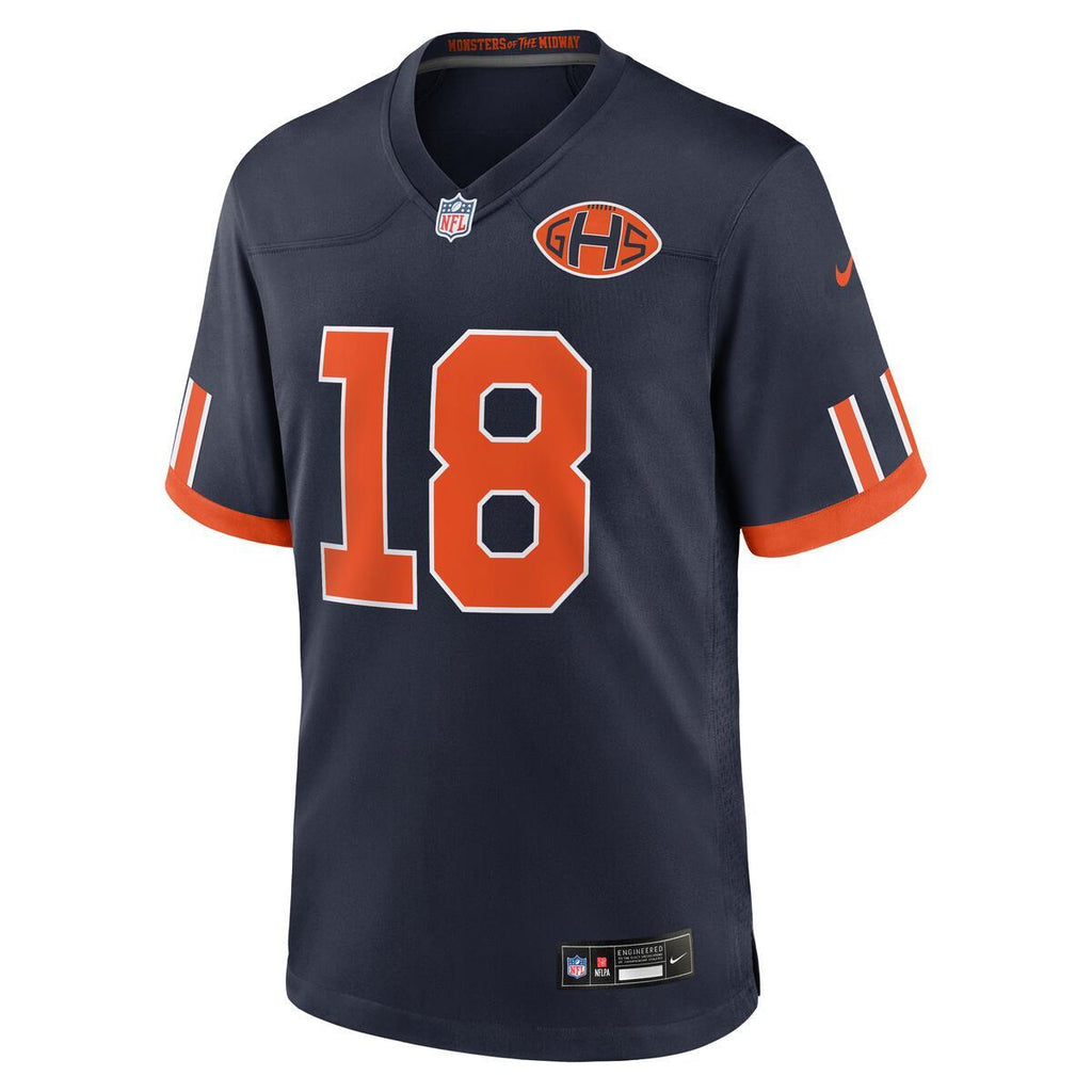 Caleb Williams #18 Chicago Bears Rivalry Nike Game Jersey product image 3, provided for visual reference and product detail