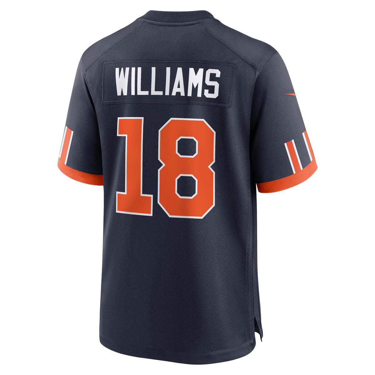 Caleb Williams #18 Chicago Bears Rivalry Nike Game Jersey product image 2, provided for visual reference and product detail