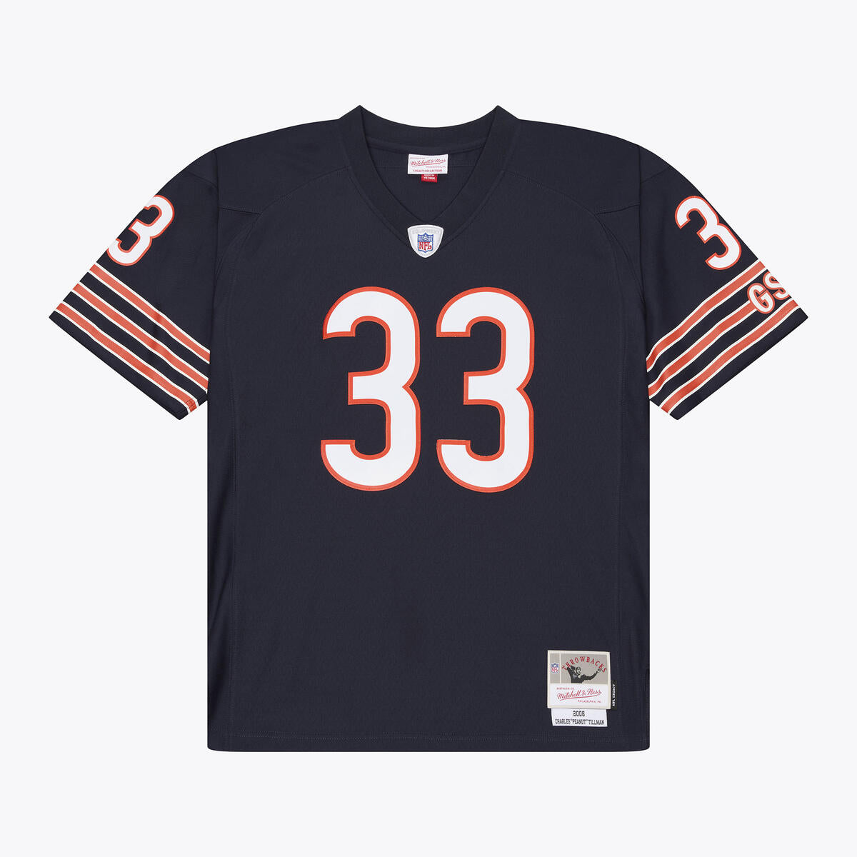 Charles Tillman #33 Chicago Bears Mitchell & Ness Men Navy Jersey product image 2, provided for visual reference and product