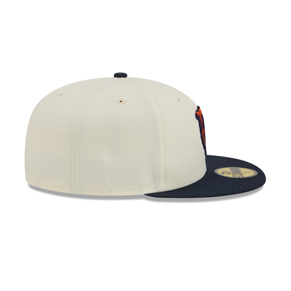 Chicago Bears Chrome/Navy Basic New Era 59FIFTY Fitted Hat product image 4, provided for visual reference and product detail