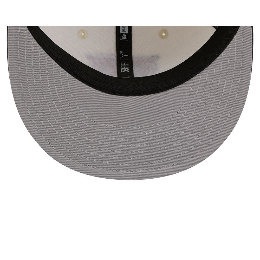 Chicago Bears Chrome/Navy Basic New Era 59FIFTY Fitted Hat product image 7, provided for visual reference and product detail