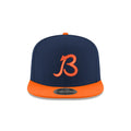 Chicago Bears Navy/Orange Nightshift Script B New Era 9FIFTY Snapback Hat product image 1, provided for visual reference and