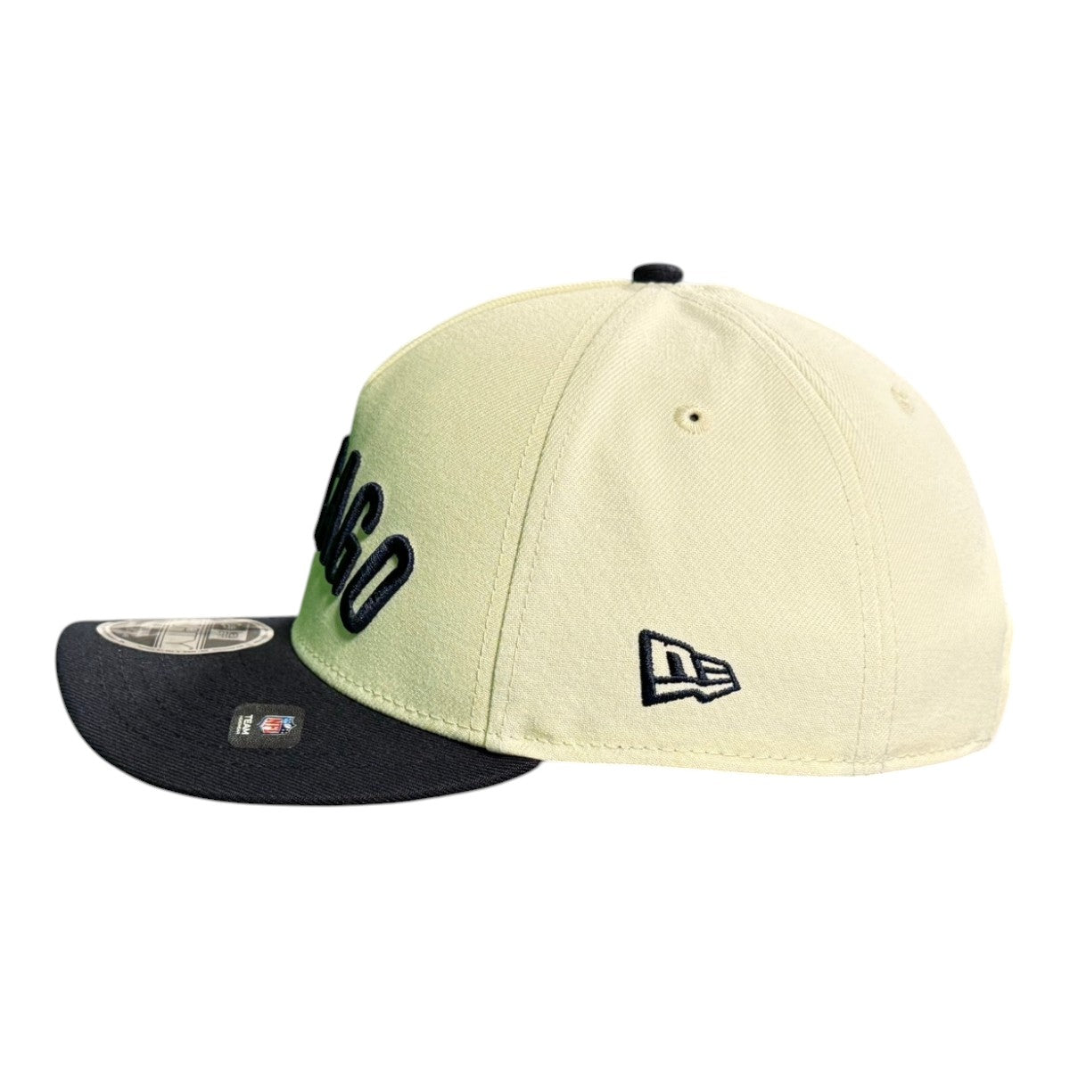 Chicago Bears New Era Chrome/Navy 9FORTY M-Crown A-Frame Snapback Hat product image 5, provided for visual reference and