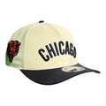 Chicago Bears New Era Chrome/Navy 9FORTY M-Crown A-Frame Snapback Hat product image 1, provided for visual reference and