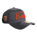 Chicago Bears New Era Navy Script 9FORTY A-Frame Adjustable Hat product image 1, provided for visual reference and product