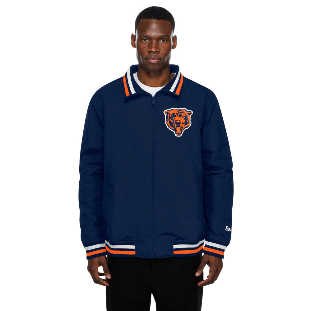 Chicago Bears New Era Navy Zip Up Jacket product image 2, provided for visual reference and product detail review