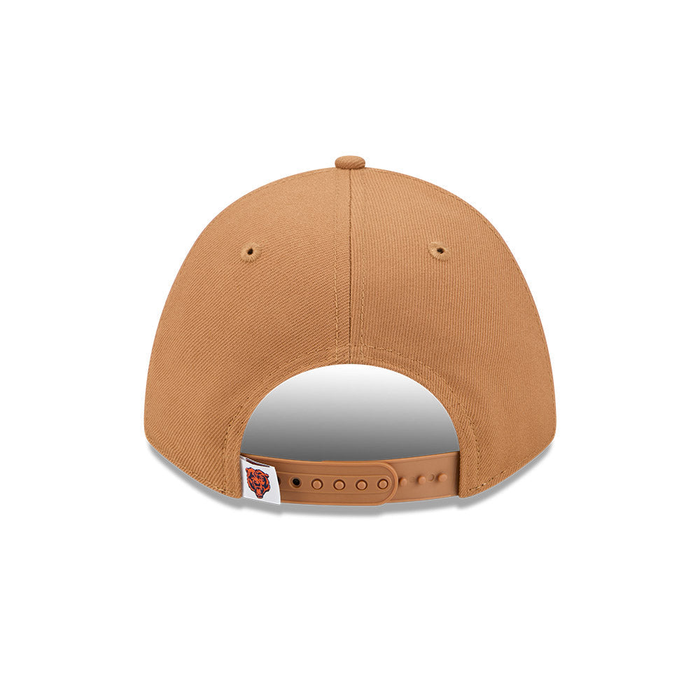 Chicago Bears New Era Tan 9FORTY M-Crown Adjustable Hat product image 6, provided for visual reference and product detail