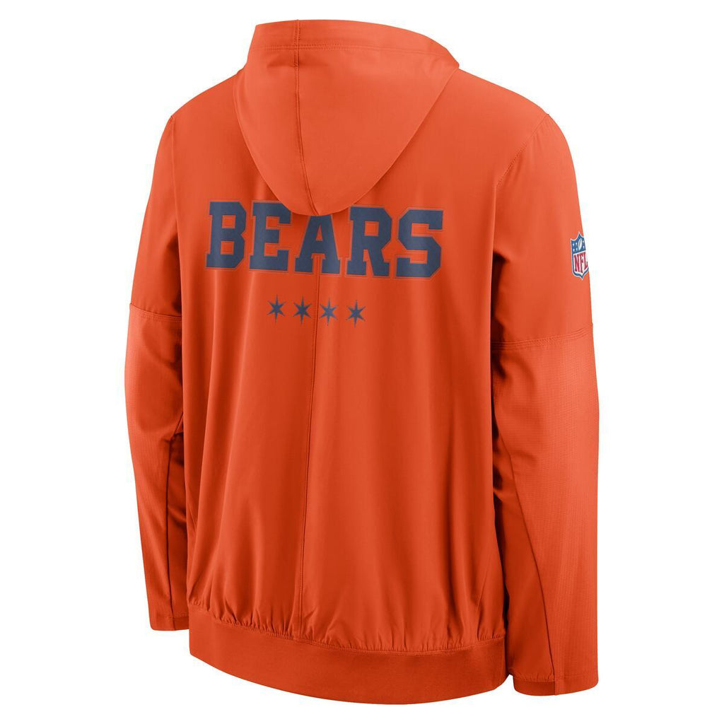 Chicago Bears Nike Men Rivalry Sideline 2026 Anorak Orange Pullover Jacket product image 3, provided for visual reference