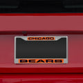 Chicago Bears Orange/Navy Laser Chrome License Plate Frame product image 1, provided for visual reference and product detail