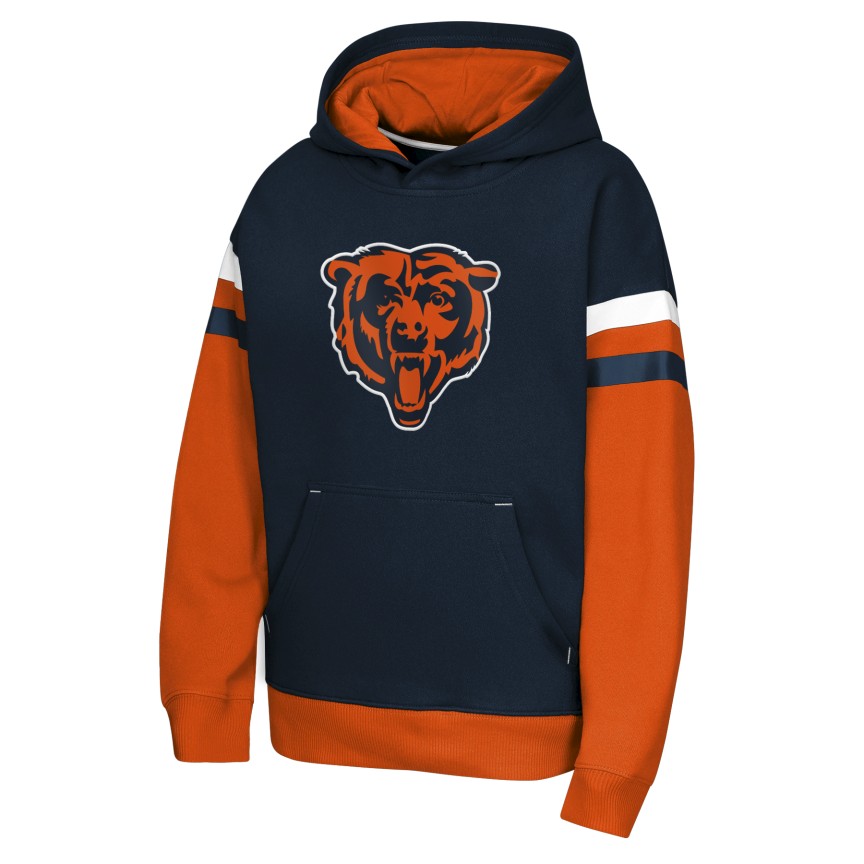 Chicago Bears Pass Rush Youth Fleece Hoodie product image 2, provided for visual reference and product detail review