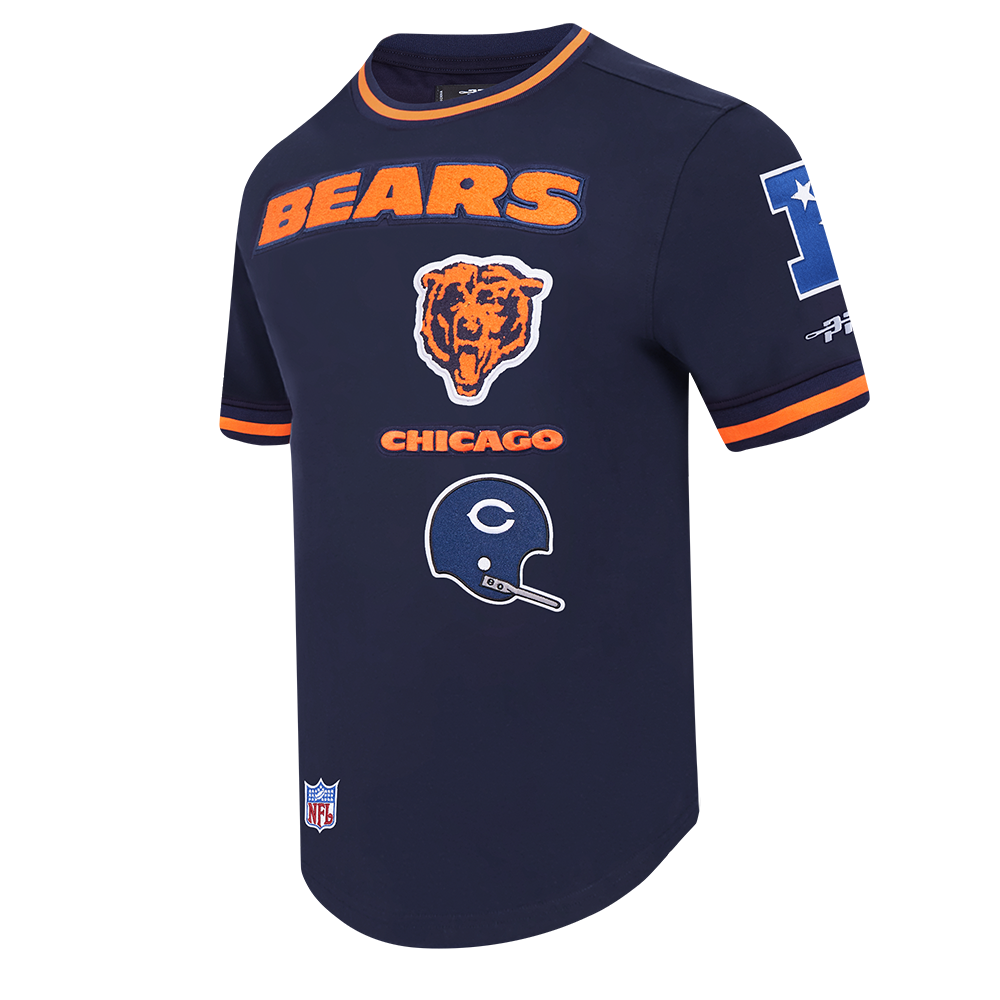 Chicago Bears Pro Standard Navy Retro Classic T-Shirt V2 product image 1, provided for visual reference and product detail