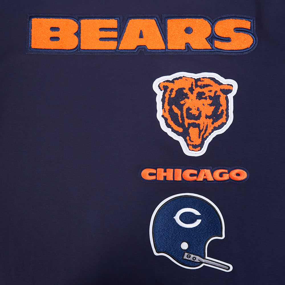 Chicago Bears Pro Standard Navy Retro Classic T-Shirt V2 product image 4, provided for visual reference and product detail