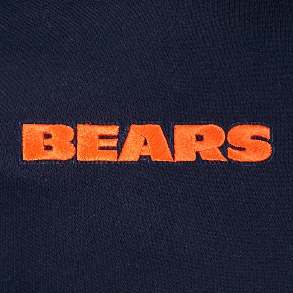 Chicago Bears Pro Standard Navy Wingspan Hoodie product image 4, provided for visual reference and product detail review