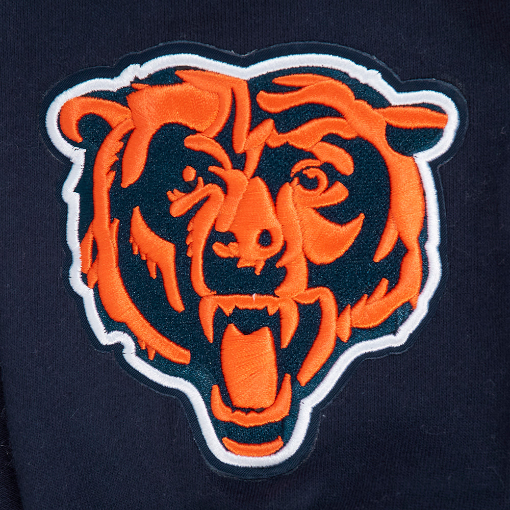 Chicago Bears Pro Standard Navy Wingspan Hoodie product image 5, provided for visual reference and product detail review