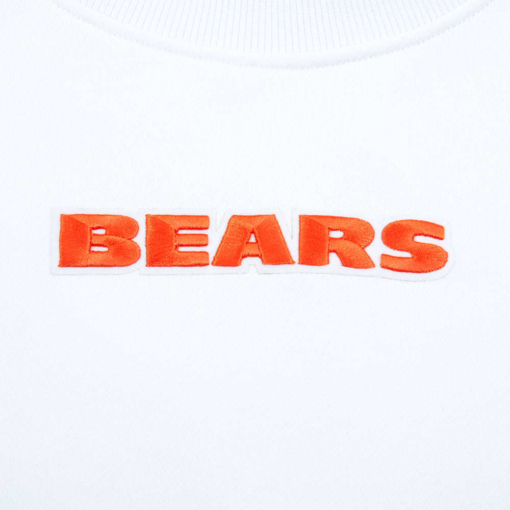 Chicago Bears Pro Standard Women White Wingspan Crewneck Sweatshirt product image 5, provided for visual reference and