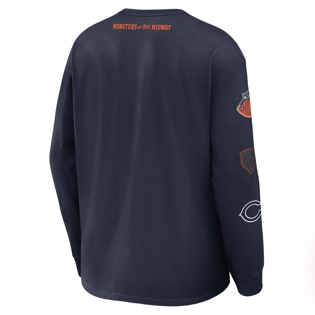 Chicago Bears Rivalry Nike Men Long Sleeve T-Shirt product image 3, provided for visual reference and product detail review
