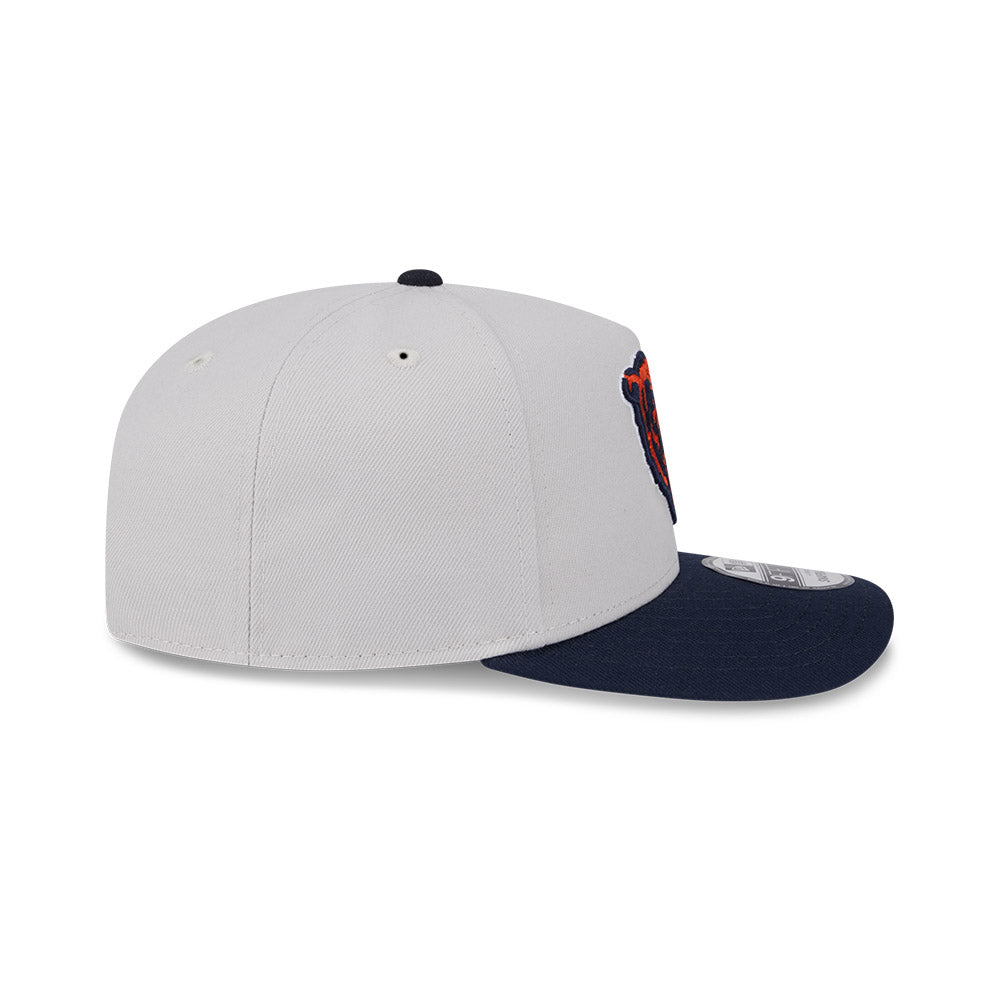 Chicago Bears Stone/Navy Curve New Era 9FIFTY A-Frame Adjustable Hat product image 4, provided for visual reference and