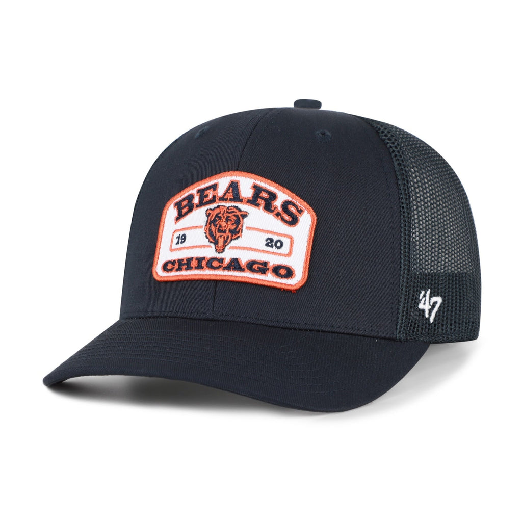 Chicago Bears '47 Navy Roadway Strap Trucker Hat product image 1, provided for visual reference and product detail review