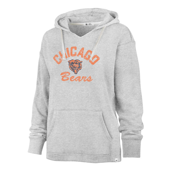 Chicago Bears '47 Women Grey Wrapped Up Kennedy Hoodie product image 1, provided for visual reference and product detail