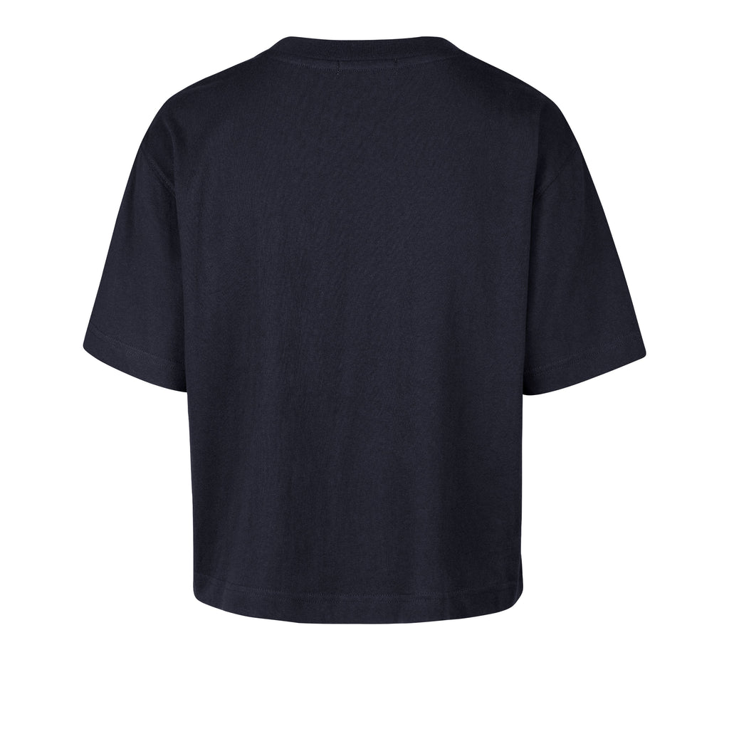 Chicago Bears '47 Women Navy Crop Top T-Shirt product image 3, provided for visual reference and product detail review
