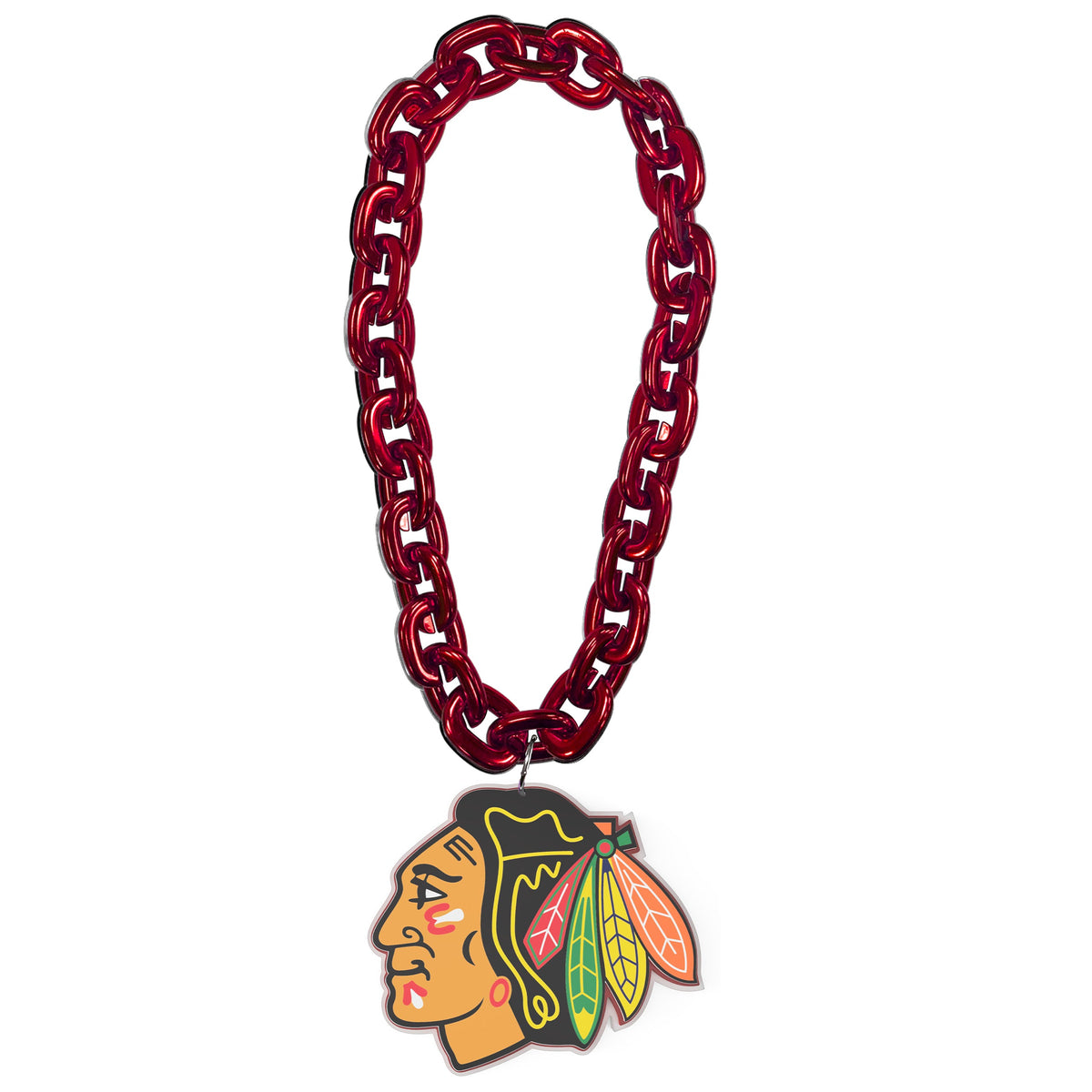 Chicago Blackhawks Fan Chain Red product image 1, provided for visual reference and product detail review