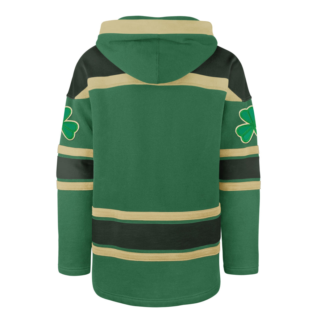 Chicago Blackhawks '47 Kelly Green McLucky Shamrock Superior Lacer Hoodie product image 2, provided for visual reference and
